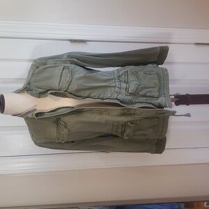 Lucky Brand Olive Green Utility Jacket Size Medium